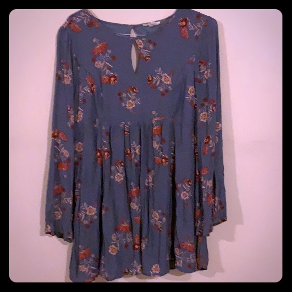 One Heart Floral Babydoll Dress